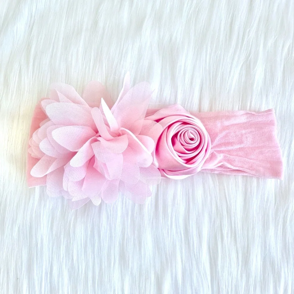 SATIN ROSE HEADBAND